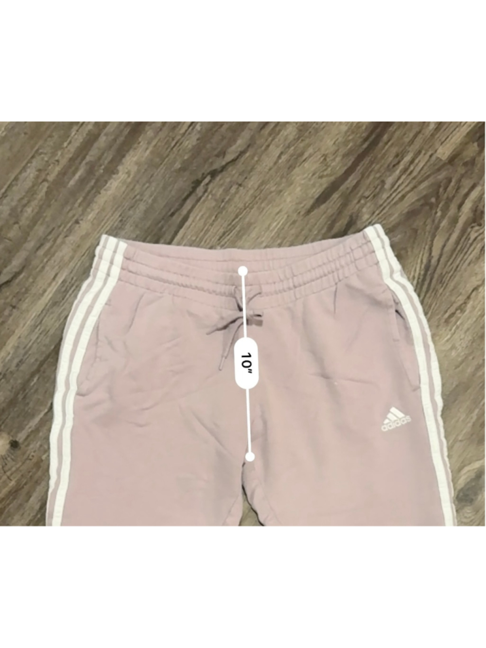 Adidas Women's 3 Stripe Embroidered Logo Lilac Purple/White Jogger Pants SZ L - Picture 7 of 9